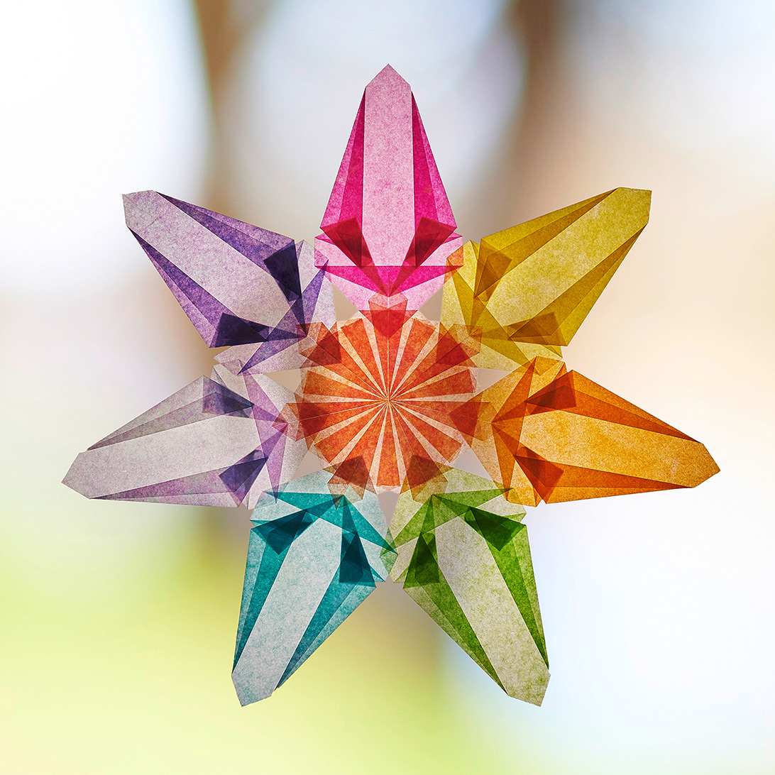 Abbildung1 Magische Fenstersterne aus Seidenpapier