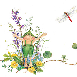 Abbildung1 Giesbert hört das Gras wachsen