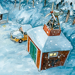Abbildung1 Willy Werkel und der Schneeschweber