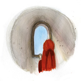 Abbildung1 Die Prinzessin mit den roten Haaren