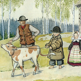 Abbildung1 Peter und Lotta auf dem Jahrmarkt