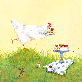 Abbildung1 Penelope und ihr Hühnchen