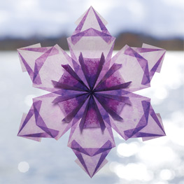 Abbildung3 Funkelnde Fenstersterne aus Seidenpapier