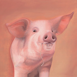 Abbildung3 Ziege mit Himbeere