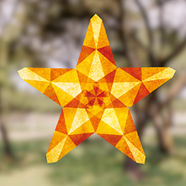 Abbildung3 Zauberhafte Fenstersterne aus Seidenpapier