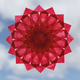 Abbildung4 Funkelnde Fenstersterne aus Seidenpapier