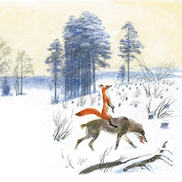 Abbildung5 Die Füchsin und der Wolf