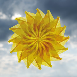 Abbildung6 Funkelnde Fenstersterne aus Seidenpapier